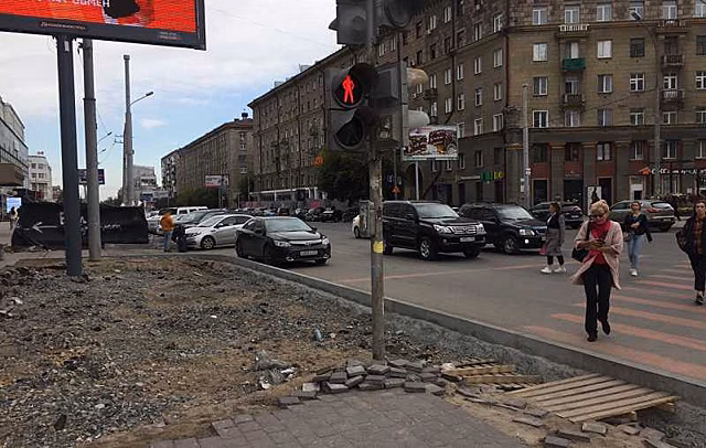 Велодорожки и живая изгородь: зачем перерыли Вокзальную магистраль в Новосибирске