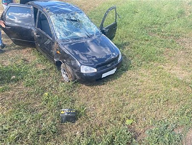 Две пассажирки Lada Kalina пострадали в ДТП в Самарской области