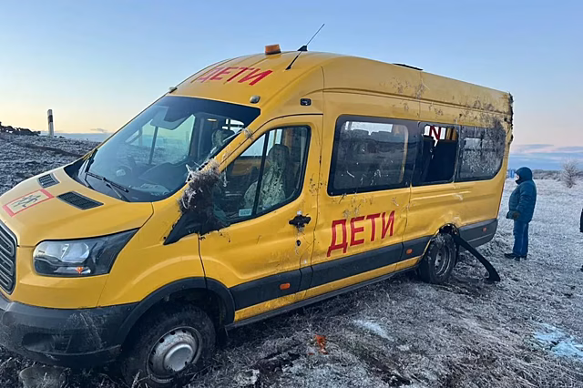 На Ставрополье перевернулся автобус со школьной баскетбольной командой