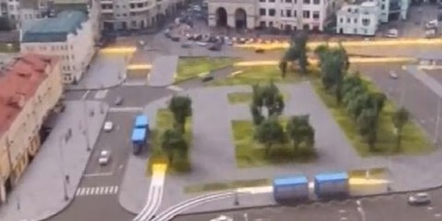 Строительство трамвайных путей началось на Лесной улице