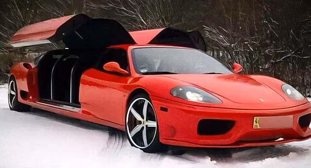 Лимузин на базе Ferrari 360 Modena хотят продать почти за 15 млн рублей