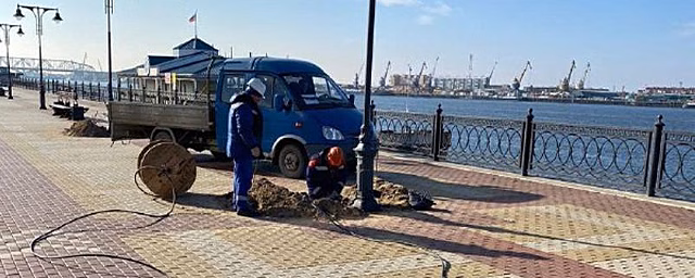 В Астрахани на набережной Волги не будет наружного освещения три дня