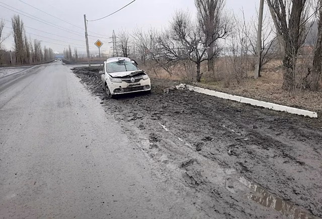 Собака выбежала на дорогу: на Дону автомобиль врезался в ЛЭП