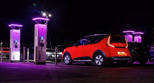 Зарядные станции марки Kia в Европе будут применять на 100 процентов энергию ветра