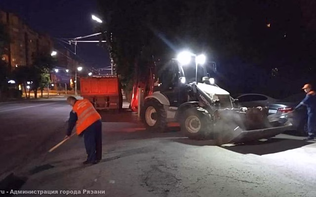 Ночью в Рязани уберут грунтовые наносы на трёх улицах