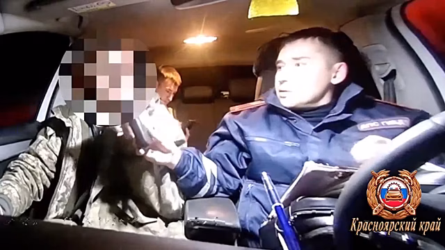 В Красноярском крае нетрезвый лихач, протаранивший авто ДПС при попытке скрыться, арестован на 12 суток