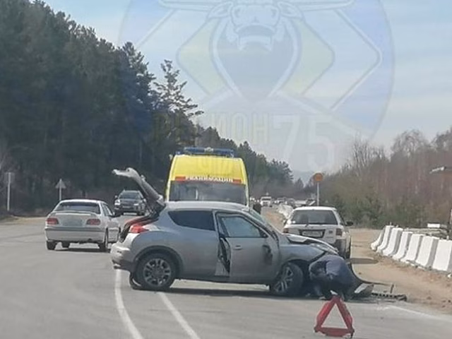 Автоледи на Nissan Juke попала в ДТП в пригороде Читы
