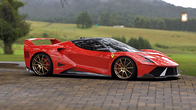 В Италии представили суперкар по мотивам легендарной Ferrari F40
