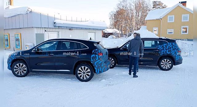 Замечены прототипы электрических кроссов Mercedes EQA и EQB