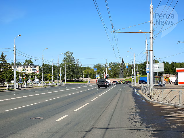 В Пензе начаты работы по повторному нанесению дорожной разметки