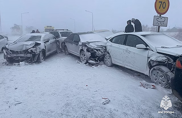 В Башкирии произошло массовое ДТП