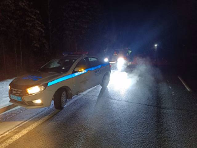 В Свердловской области полицейские оказали помощь семье на трассе в зимнюю ночь