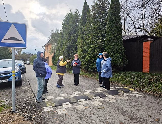 В Тарасовке Городского округа Пушкинский установили «лежачие полицейские»