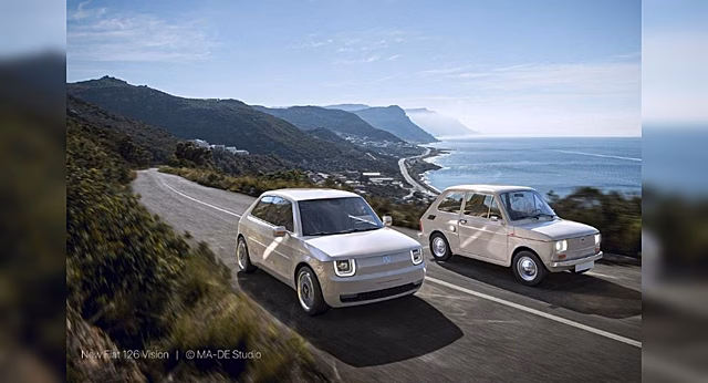 Fiat 126 продемонстрировали в виде современного электрокара
