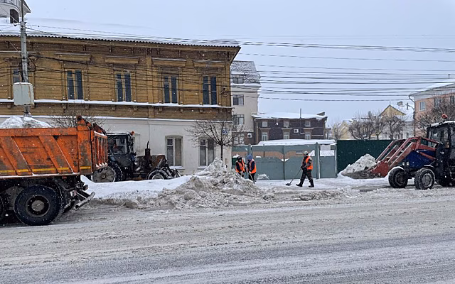 Мэрия Рязани указала места ночной уборки снега на 27 ноября