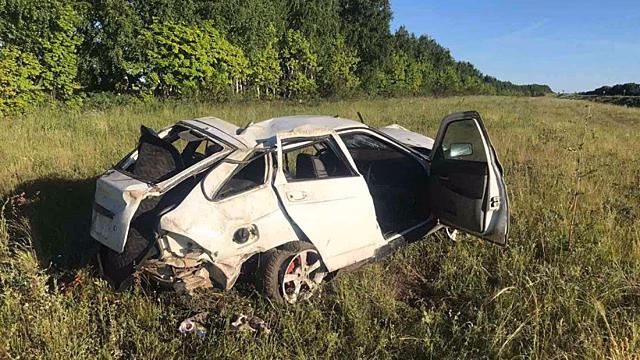 Под Саратовом водитель съехал с дороги в кювет и погиб