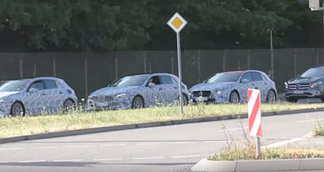 Новый Mercedes-Benz A-Class 2018 засняли на видео