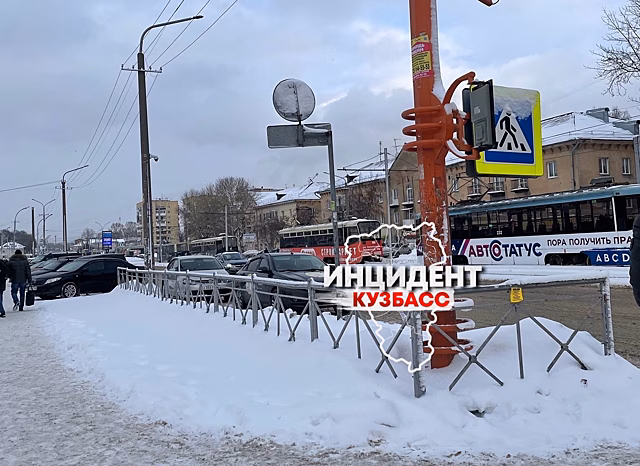 Трамвайная пробка образовалась в Кемерове