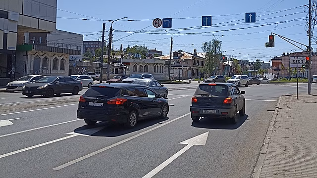 Полоса для движения добавлена на Чкалова в Нижнем Новгороде