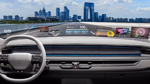 Hyundai показала голографическое ветровое стекло нового поколения