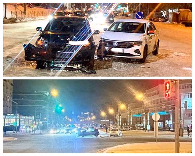 Два ДТП с несовершеннолетними произошли в Новосибирске вечером 12 января