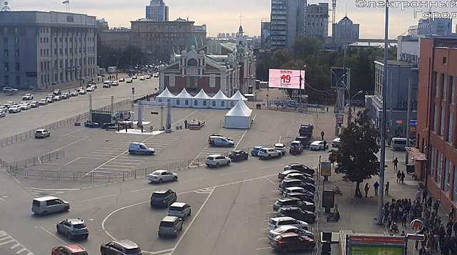 Полицейские ограждения установили в центре Новосибирска