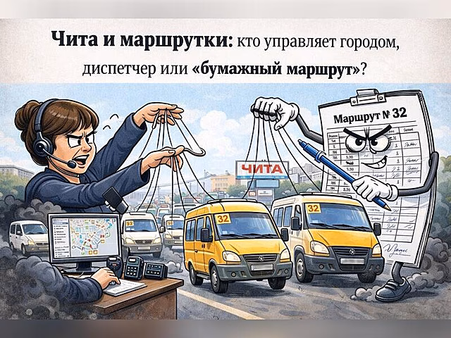 Чита на маршрутках: кто управляет городом, диспетчер или «бумажный маршрут»