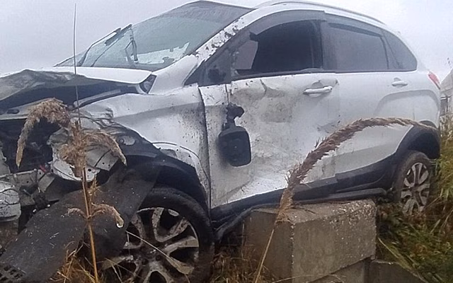 Две Lada столкнулись возле Пронска из-за мокрой дороги