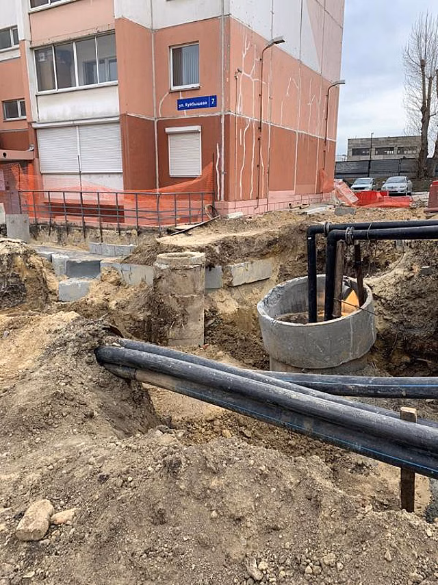 В Челябинске закончили земляные работы на месте провала коллектора
