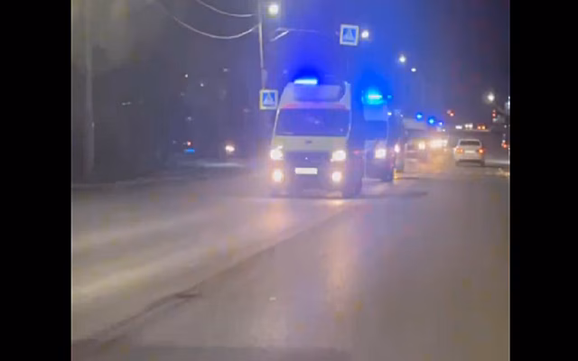 Ночью по Рязани прошла колонна из 12 "скорых"