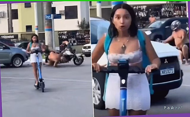 Бразилец, снимая вежливых автомобилистов, запечатлел ДТП