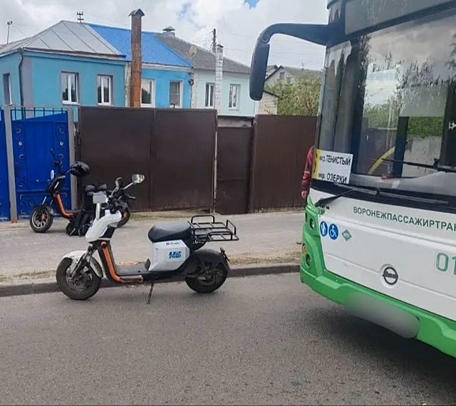 В Отрадном Воронежской области девочка попала под электросамокат после высадки из автобуса в неустановленном месте