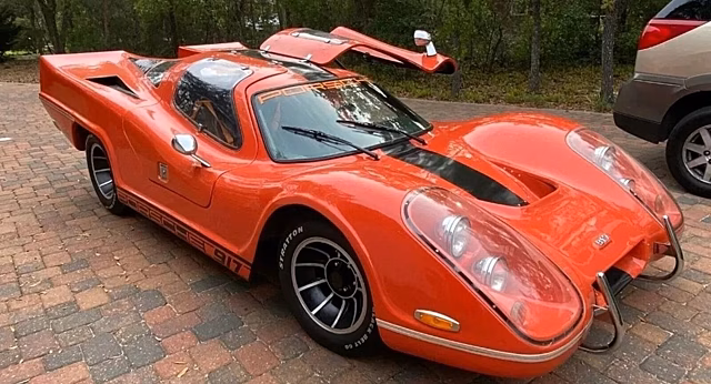 В Сети показали необычную реплику Porsche 917, созданную из Volkswagen Karmann Ghia 1968 года