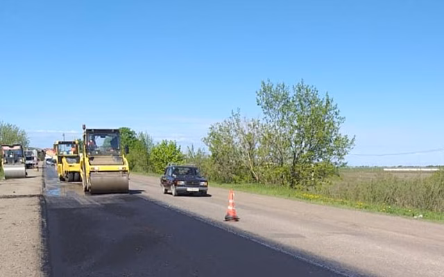 Дорогу к музею Циолковского чинят с опережением графика