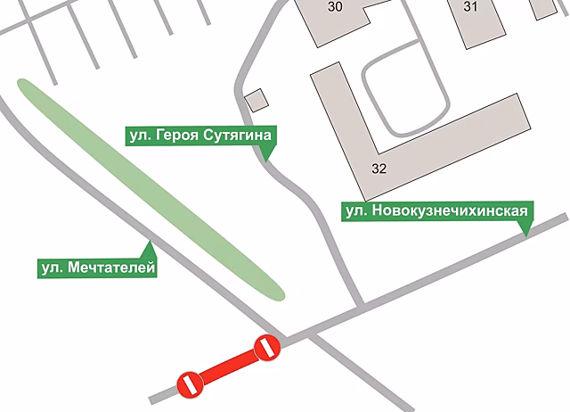 Проезд в ЖК «Новая Кузнечиха» в Нижнем Новгороде временно закрыли для транспорта