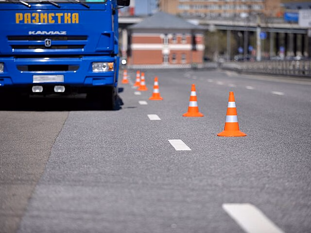 В Москве изменится разметка на участках Третьего транспортного кольца