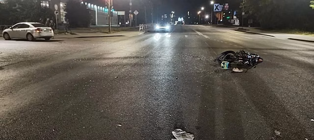 В Рязани женщина на Chevrolet попала в ДТП с мотоциклом