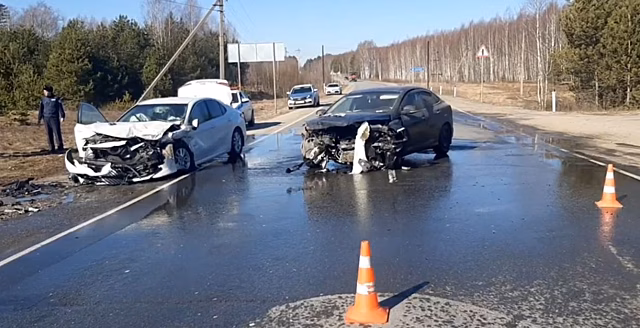 Два человека пострадали при столкновении иномарок в Городецком округе