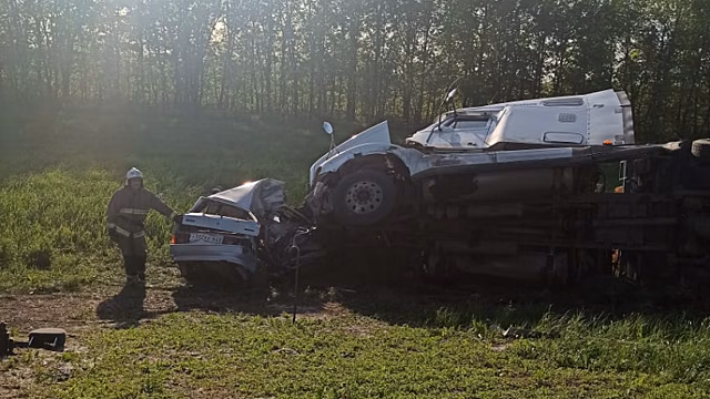 В аварии с большегрузом под Петровском погибли два ребенка и двое взрослых