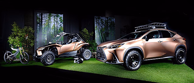 Lexus показал внедорожную версию NX PHEV и концепт водородного багги на автосалоне в Токио