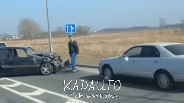 ДТП под Гурьевском попало в объектив регистратора