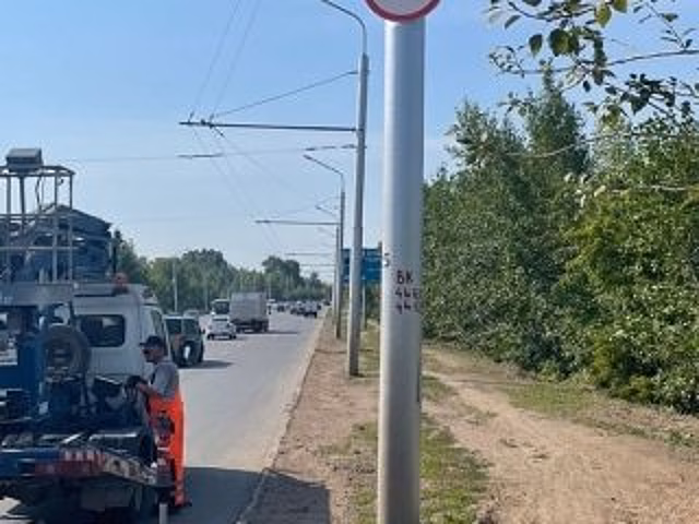 В Уфе на улице Жукова снизили скорость движения