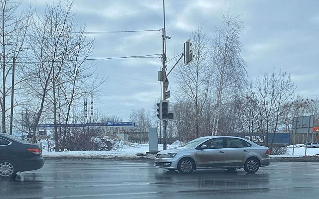 В Рязани отключили светофор на Куйбышевском шоссе после ДТП