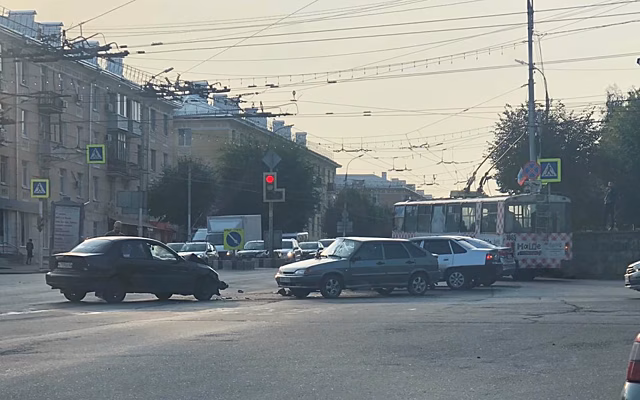 Утреннее ДТП на Московском шоссе в Рязани попало на видео