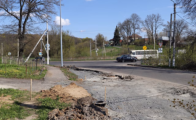 На ул.Светлая в Курске сделают съезды с дороги к домам