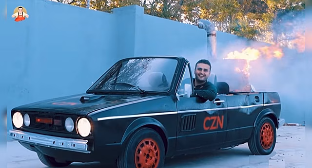 Старый Volkswagen Golf GTI превратили в авто-шашлычную