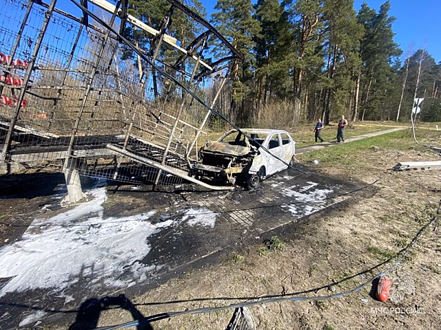 Жесткое ДТП с пожаром произошло на трассе М-7 в Нижегородской области