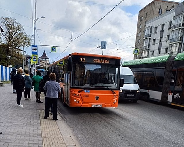 В Калининграде выпустили на обкатку новый автобус марки ЛиАЗ