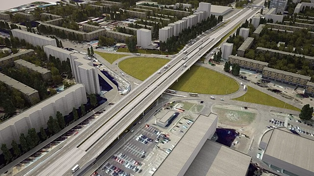 От моста: путепроводы и подземный переход на Ленинском проспекте ускорят выезд на Северный обход Воронежа