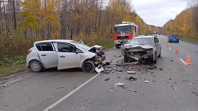 В Екатеринбурге в лобовом столкновении погиб водитель иномарки